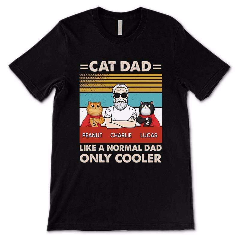 Apparel Cooler Cat Dad Tattoo Fluffy Cat Personalized Shirt
