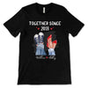 Apparel Couple Together Since Couple Legs Personalized Shirt