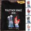 Apparel Couple Together Since Couple Legs Personalized Shirt Classic Tee / Black Classic Tee / S