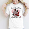 Apparel Couple Together Since Sitting Couple Personalized Shirt