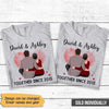 Apparel Couple Together Since Sitting Couple Personalized Shirt Classic Tee / Ash Classic Tee / S