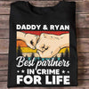 Apparel Daddy Grandpa And Kid Best Partners In Crime Personalized Shirt Classic Tee / Black Classic Tee / S