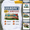 Apparel Daddy Grandpa‘s Best Campers Personalized Shirt Classic Tee / White Classic Tee / S