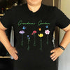 Apparel Family Watercolor Flowers Personalized Dark Shirt (Ver 1-10)
