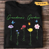 Apparel Family Watercolor Flowers Personalized Dark Shirt (Ver 1-10) Classic Tee / Black Classic Tee / S