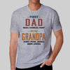 Apparel First Dad Now Grandpa Retro Personalized Shirt