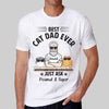 Apparel Fluffy Cat Best Cat Dad Personalized Shirt