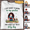 Apparel Gardening And Hang Out With Dog Personalized Shirt Classic Tee / White Classic Tee / S