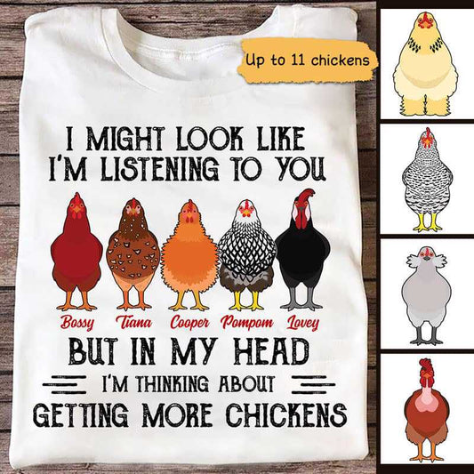 Apparel Getting More Chickens Personalized Shirt Classic Tee / White Classic Tee / S