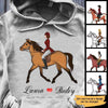 Apparel Girl Loves Horse Personalized Shirt Classic Tee / Ash Classic Tee / S
