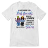Apparel God Made Us Best Friends Modern Girls Front View Personalized Shirt