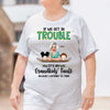 Apparel Grandma Grandkid Get In Trouble Personalized Shirt