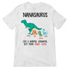 Apparel Grandmasaurus More Awesome With Cute Dinosaur Personalized Shirt