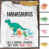 Apparel Grandmasaurus More Awesome With Cute Dinosaur Personalized Shirt Classic Tee / White Classic Tee / S