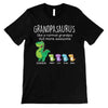 Apparel Grandpasaurus And Kids Personalized Shirt (Dark Shirt) (1-10)