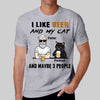 Apparel Grumpy Cat Beer 3 People Personalized Shirt