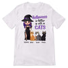 Halloween Cat Mom Witch Doll Cartoon Cat Personalized Shirt