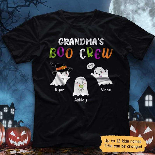 Grandma‘s Boo Crew Cute Ghost Personalized Shirt