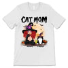 Halloween Witch Cat Mom Personalized Shirt