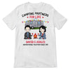 Apparel Happy Campers Camping Chibi Couple Personalized Shirt