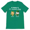 Apparel Happy St Catrick‘s Day Sitting Cat Personalized Shirt