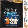 Apparel Heaven Is A Beautiful Place Cat Memorial Personalized Shirt Classic Tee / Black Classic Tee / S