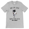 Apparel Horse Girl Back View Lived Happily Personalized Shirt