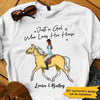 Apparel Horse Just A Girl Who Love Horses Personalized Shirt Classic Tee / White Classic Tee / S