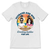 Apparel Husband And Wife Drinking Buddies Personalized Light Color Shirt