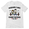 Apparel Husband And Wife Fishing Partners For Life Chibi Couple Personalized Shirt