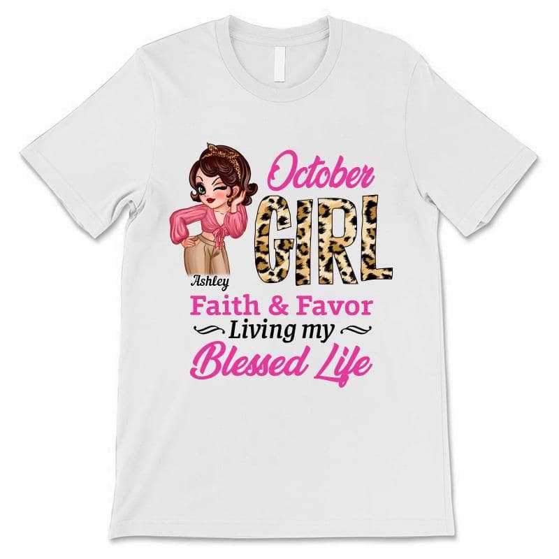 Apparel Leopard Sassy Girl Birthday Gift Personalized Shirt