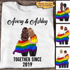 Apparel LGBT Couples Together Since Personalized Shirt Classic Tee / White Classic Tee / S