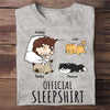 Apparel Official Sleep Shirt With Cats Personalized Shirt Classic Tee / Ash Classic Tee / S