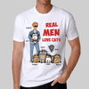 Apparel Real Men Love Cat Stick Man Personalized Shirt