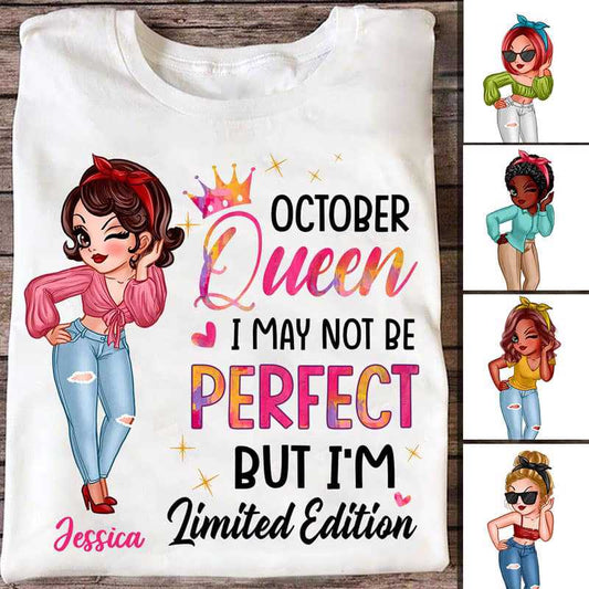 Apparel Sassy Girl Limited Edition Birthday Birth Month Gift Personalized Shirt Classic Tee / White Classic Tee / S