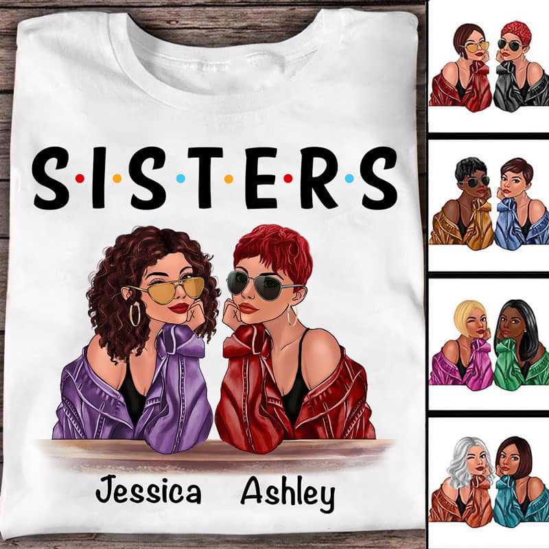 Apparel Sisters Fashion Girl Personalized Shirt Classic Tee / White Classic Tee / S