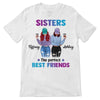 Apparel Sisters Perfect Best Friends Modern Girls Front View Personalized Shirt