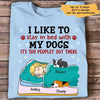 Apparel Stay In Bed With Sleeping Dogs Personalized Shirt Classic Tee / Light Blue Classic Tee / S