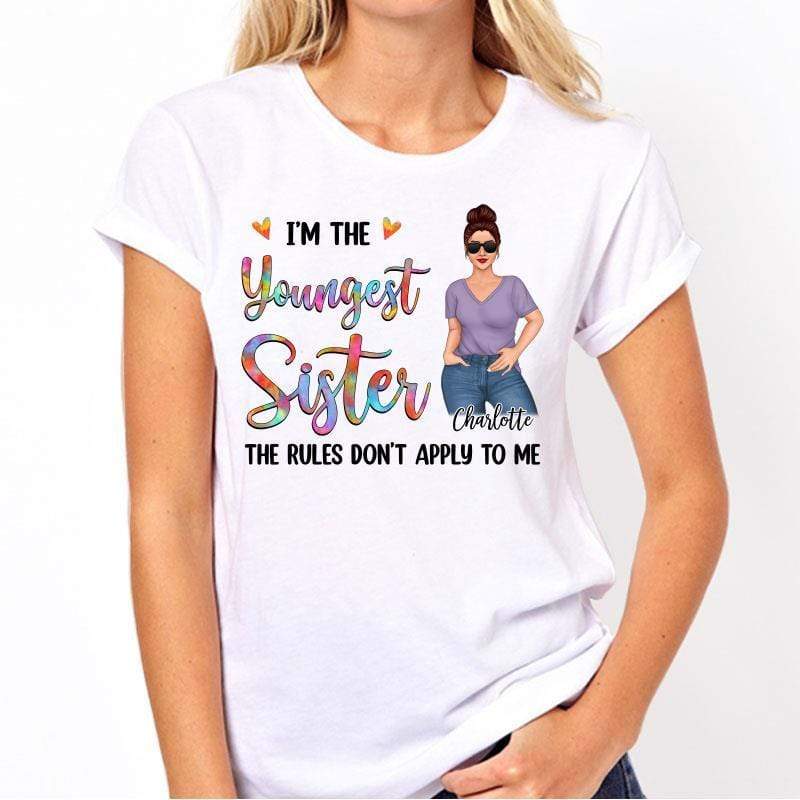 Apparel The Youngest Middle Oldest Sister Personalized Shirt