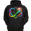 Love Someone With Autism Infinity Heart Personalized Hoodie Sweatshirt
