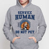 Service Human Peeking Dog Personalized Light Shirt