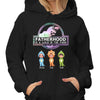 Fatherhood A Walk In The Park Cute Dinosaur Kid Personalized Hoodie Sweatshirt