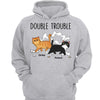 Walking Cat Double Trouble Toilet Paper Personalized Hoodie Sweatshirt
