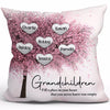 Cherry Blossom Heart Gift For Grandma Personalized Pillow (Insert Included)
