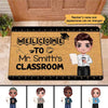 Welcome To Male Teacher‘s Classroom Simple Personalized Doormat