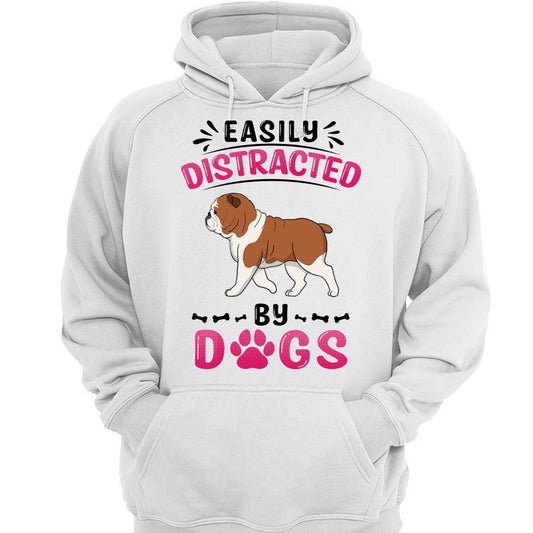 Easily Distracted By Walking Dogs Personalized Hoodie Sweatshirt
