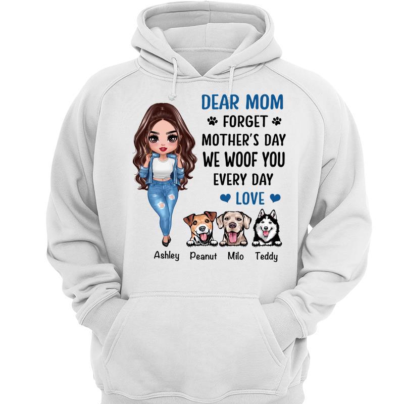 Cool Doll Dog Mom Forget Mother‘s Day Personalized Hoodie Sweatshirt
