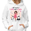 All I Need Is Love And Cat Sassy Cat Mom Personalized Hoodie Sweatshirt