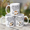 Dear Cat Dad Cats Inside Heart Personalized Mug