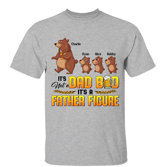 Dad Bod Bear And Kids Personalized Shirt